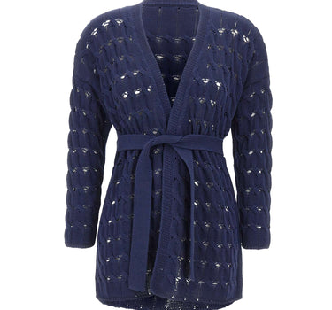 KANGRA Cardigan in cotone BLUE Donna 