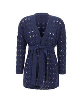 KANGRA Cardigan in cotone BLUE Donna 