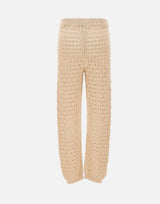 KANGRA Pantaloni in maglia traforata BEIGE Donna 