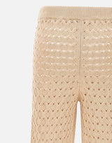 KANGRA Pantaloni in maglia traforata BEIGE Donna 