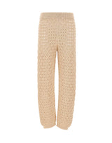 KANGRA Pantaloni in maglia traforata BEIGE Donna 
