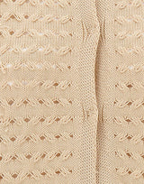 KANGRA Cardigan in cotone BEIGE Donna 