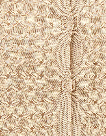 KANGRA Cardigan in cotone BEIGE Donna 