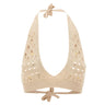 KANGRA Top in maglia con borchie BEIGE Donna 