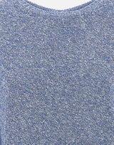 KANGRA Maglia smanicata con paillettes BLUE Donna 