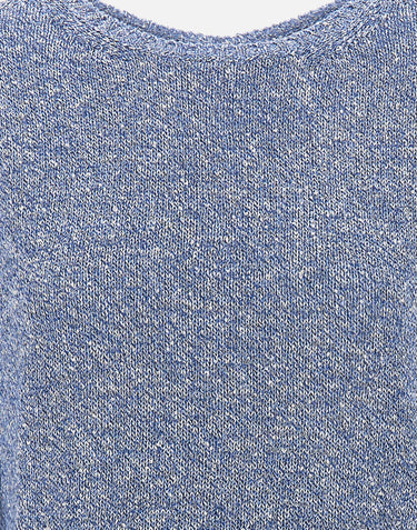 KANGRA Maglia smanicata con paillettes BLUE Donna 