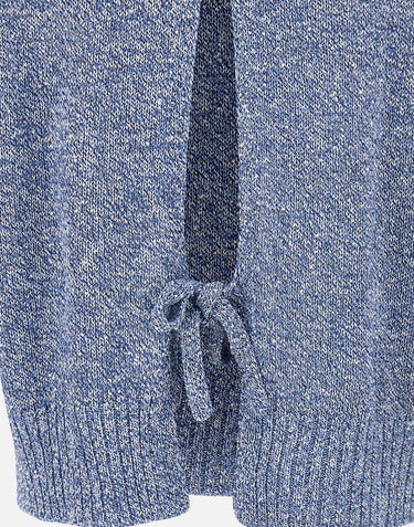 KANGRA Maglia smanicata con paillettes BLUE Donna 