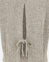 KANGRA Maglia smanicata con paillettes GREY Donna 