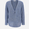 KANGRA Cardigan con paillettes Light Blue Donna 