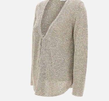 KANGRA Cardigan con paillettes GREY Donna 