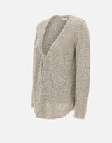 KANGRA Cardigan con paillettes GREY Donna 