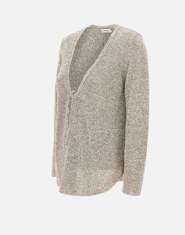 KANGRA Cardigan con paillettes GREY Donna 
