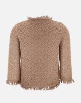 KANGRA Cardigan in cotone BROWN Donna 