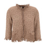 KANGRA Cardigan in cotone BROWN Donna 