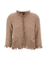 KANGRA Cardigan in cotone BROWN Donna 