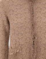 KANGRA Cardigan in cotone BROWN Donna 