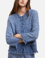KANGRA Cardigan in cotone Light Blue Donna 