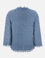 KANGRA Cardigan in cotone Light Blue Donna 