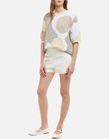 KANGRA Maglia patchwork a maniche corte BEIGE Donna 