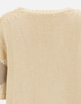 KANGRA Maglia patchwork a maniche corte BEIGE Donna 