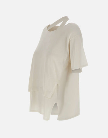 KANGRA Maglia in cotone WHITE Donna 