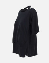 KANGRA Maglia in cotone BLACK Donna 