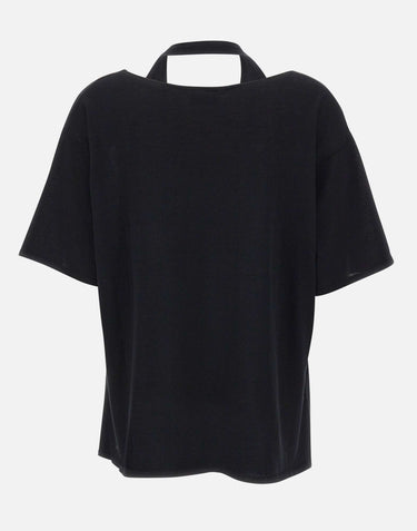 KANGRA Maglia in cotone BLACK Donna 