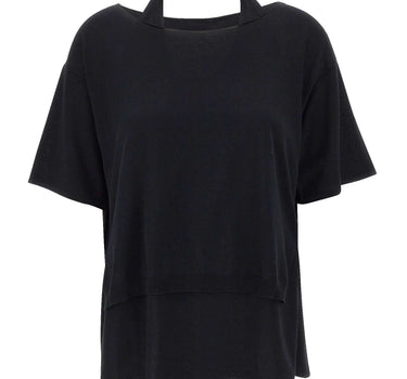 KANGRA Maglia in cotone BLACK Donna 