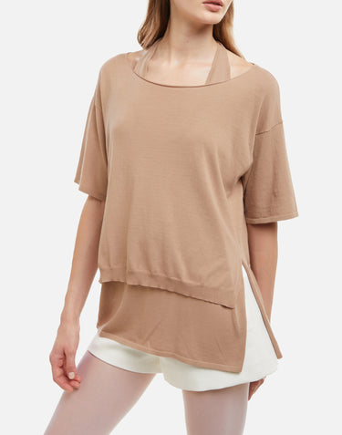 KANGRA Maglia in cotone BROWN Donna 
