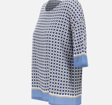 KANGRA Blusa in viscosa BLUE Donna 