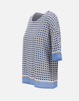 KANGRA Blusa in viscosa BLUE Donna 