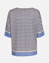KANGRA Blusa in viscosa BLUE Donna 