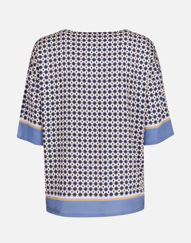 KANGRA Blusa in viscosa BLUE Donna 