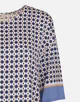 KANGRA Blusa in viscosa BLUE Donna 