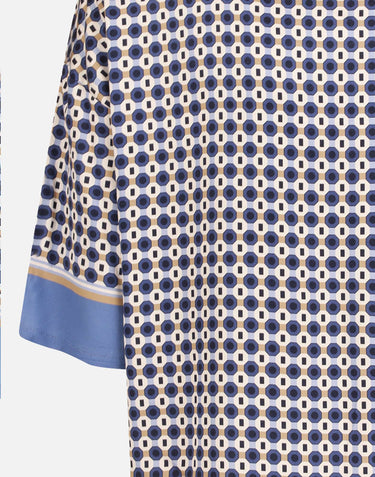 KANGRA Blusa in viscosa BLUE Donna 