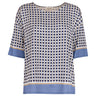 KANGRA Blusa in viscosa BLUE Donna 