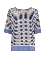 KANGRA Blusa in viscosa BLUE Donna 
