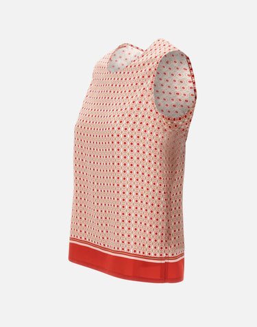 KANGRA Top  in viscosa RED Donna 