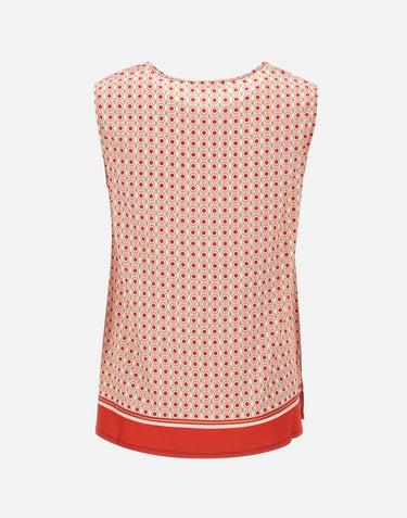 KANGRA Top  in viscosa RED Donna 