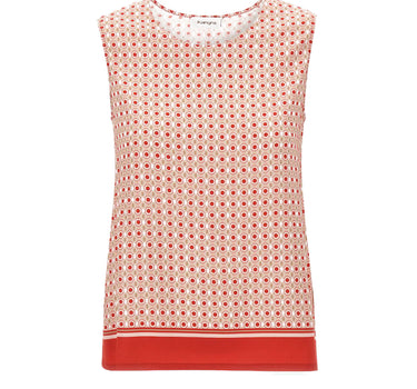 KANGRA Top  in viscosa RED Donna 