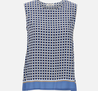 KANGRA Top  in viscosa BLUE Donna 