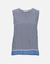 KANGRA Top  in viscosa BLUE Donna 