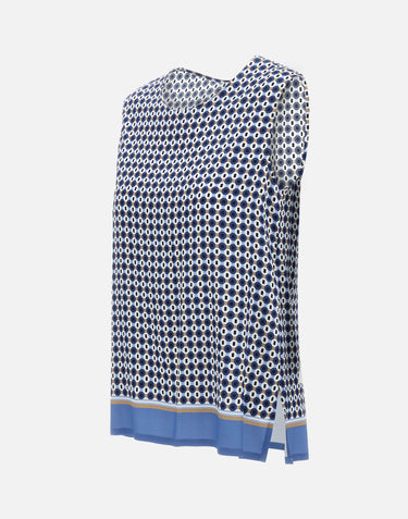 KANGRA Top  in viscosa BLUE Donna 