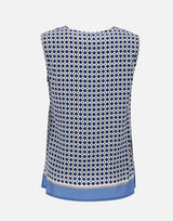 KANGRA Top  in viscosa BLUE Donna 