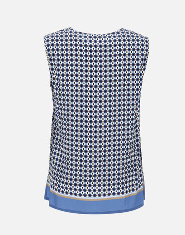 KANGRA Top  in viscosa BLUE Donna 