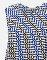 KANGRA Top  in viscosa BLUE Donna 