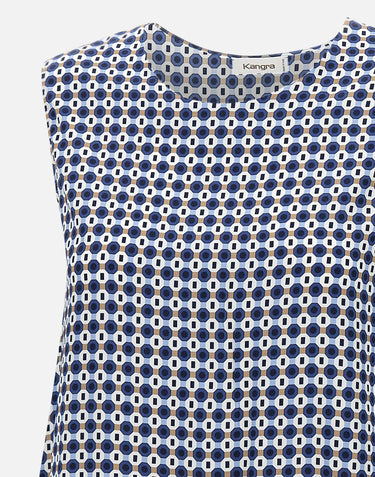 KANGRA Top  in viscosa BLUE Donna 