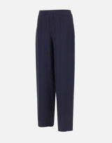 KANGRA Pantaloni palazzo in seta BLUE Donna 
