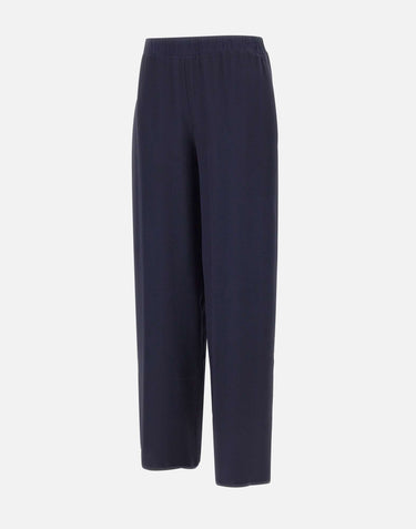 KANGRA Pantaloni palazzo in seta BLUE Donna 