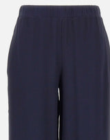 KANGRA Pantaloni palazzo in seta BLUE Donna 